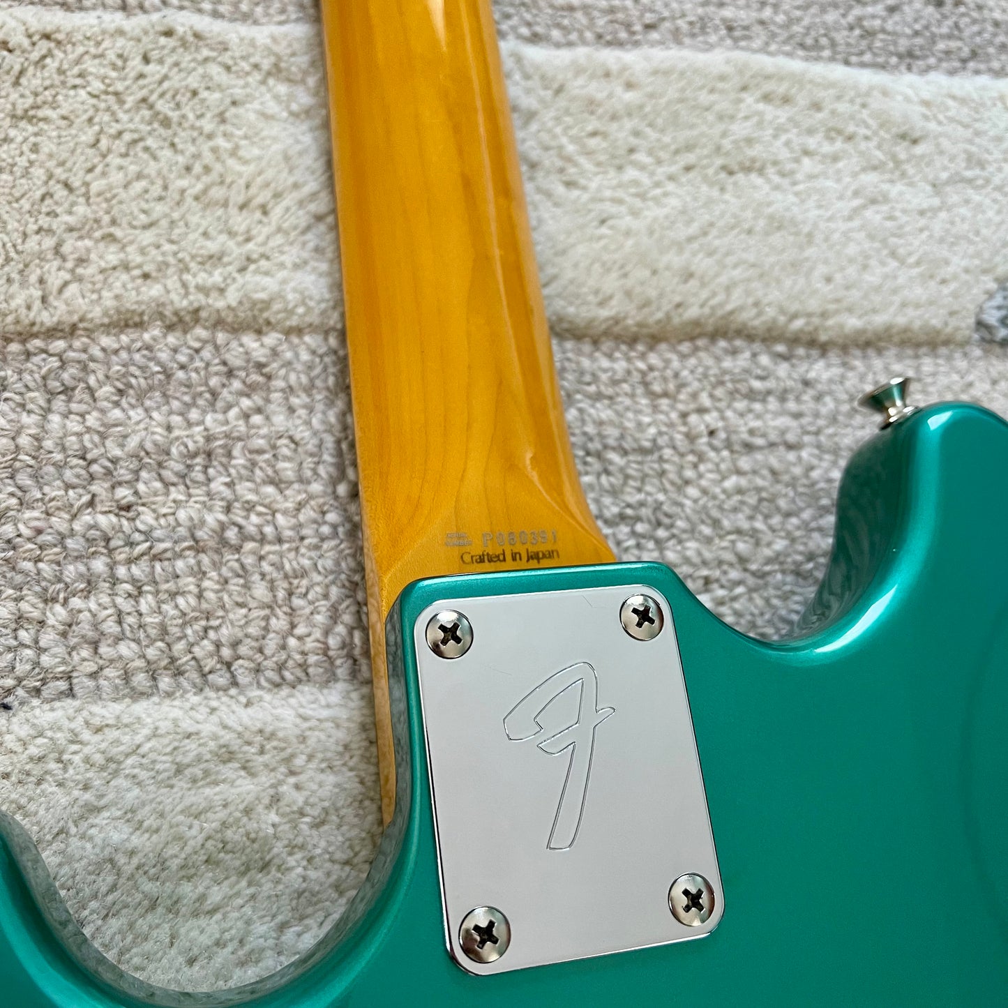 1999-2002 Fender Japan MB98-85CO MIJ '69 Reissue Mustang Bass in Ocean Turquoise Metallic
