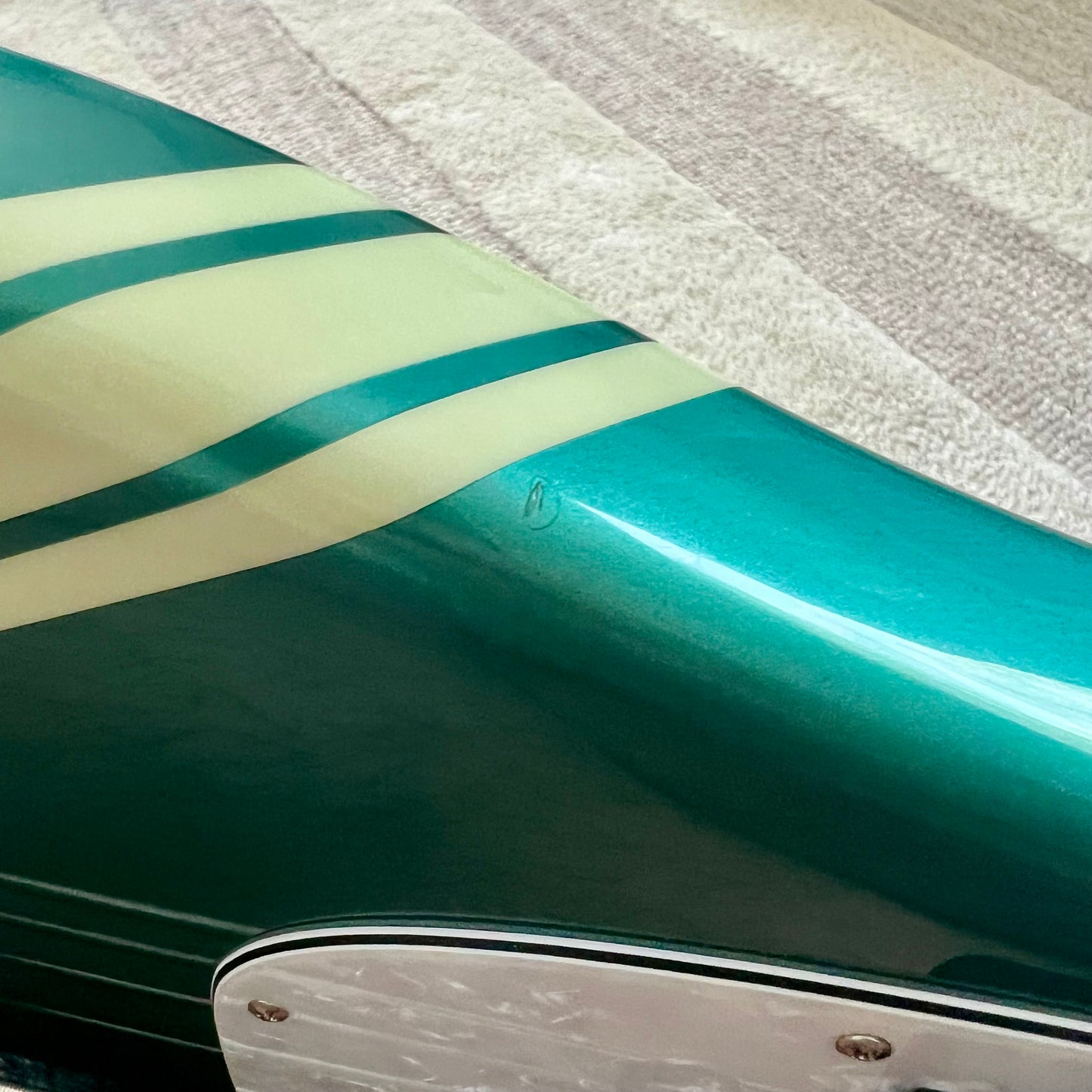 1999-2002 Fender Japan MB98-85CO MIJ '69 Reissue Mustang Bass in Ocean Turquoise Metallic
