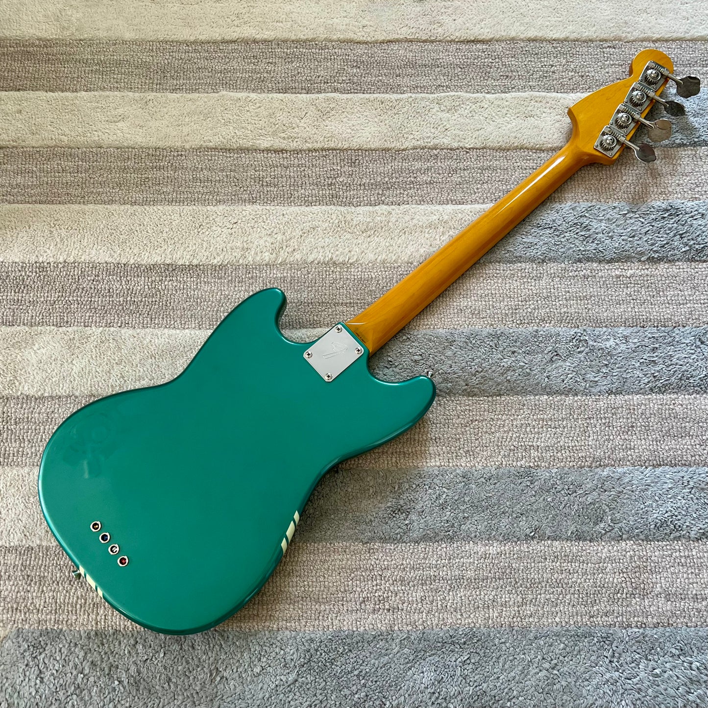 1999-2002 Fender Japan MB98-85CO MIJ '69 Reissue Mustang Bass in Ocean Turquoise Metallic
